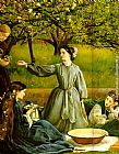 John Everett Millais Famous Paintings - Apple Blossoms Spring detail II